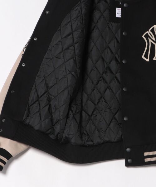 NEW ERA（ニューエラ）の「NEW ERA/ニューエラ AP MLB PATCHE BLK JP ジャケット 14745637/14745638（スタジャン・メンズ・ブルー系その他/ブラック系その他・M/L）」の4枚目の写真