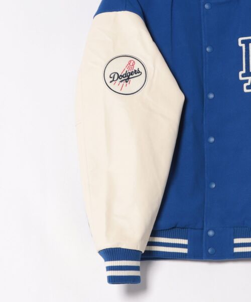 NEW ERA（ニューエラ）の「NEW ERA/ニューエラ AP MLB PATCHE BLK JP ジャケット 14745637/14745638（スタジャン・メンズ・ブルー系その他/ブラック系その他・M/L）」の7枚目の写真
