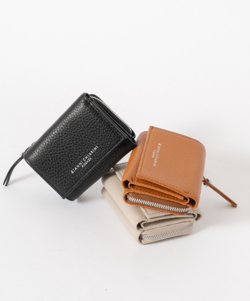 GIANNI CHIARINI/ジャンニキアリーニ】レディース レザー 三つ折り財布