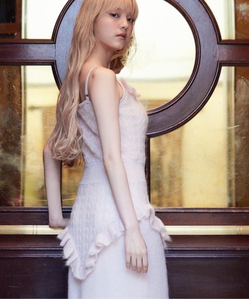 etre loin(エトルワン)の「Mohair crochet cami dress(ワンピース・レディース・モカ/ライトグレー/ピンク・M)」の18枚目の写真