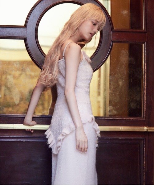 etre loin(エトルワン)の「Mohair crochet cami dress(ワンピース・レディース・モカ/ライトグレー/ピンク・M)」の21枚目の写真