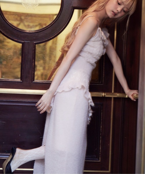 etre loin(エトルワン)の「Mohair crochet cami dress(ワンピース・レディース・モカ/ライトグレー/ピンク・M)」の20枚目の写真