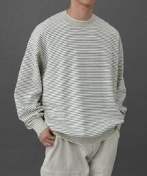 FORK&SPOON　ボーダークルーネックニット