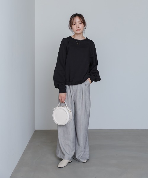 Bab(バブ)の「2WAYサークルバッグ(ショルダーバッグ・レディース・ブラック/オフホワイト/ブラウン/レッド・ONESIZE)」の6枚目の写真