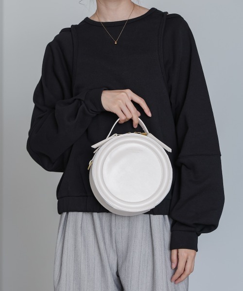 Bab(バブ)の「2WAYサークルバッグ(ショルダーバッグ・レディース・ブラック/オフホワイト/ブラウン/レッド・ONESIZE)」の7枚目の写真