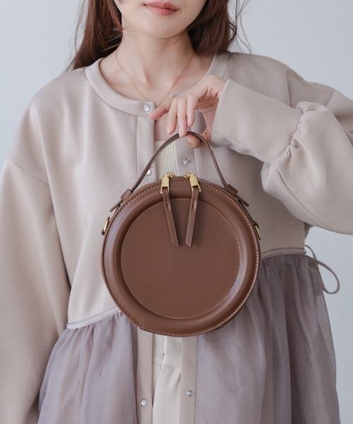 Bab(バブ)の「2WAYサークルバッグ(ショルダーバッグ・レディース・ブラック/オフホワイト/ブラウン/レッド・ONESIZE)」の9枚目の写真