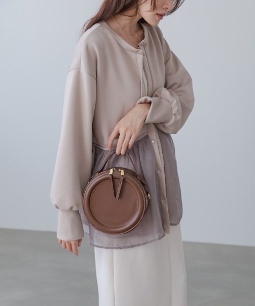 Bab(バブ)の「2WAYサークルバッグ(ショルダーバッグ・レディース・ブラック/オフホワイト/ブラウン/レッド・ONESIZE)」の11枚目の写真