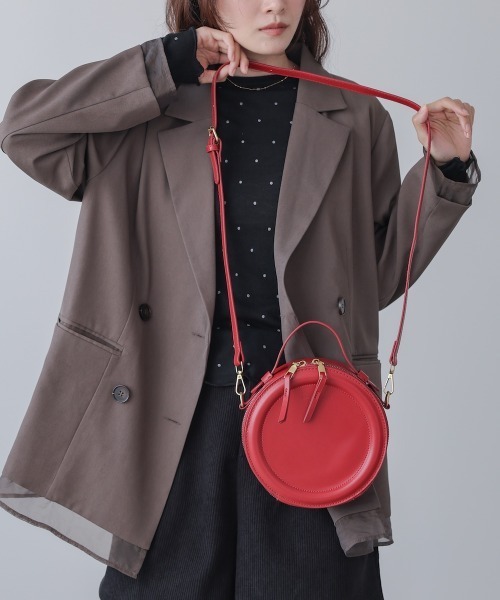 Bab(バブ)の「2WAYサークルバッグ(ショルダーバッグ・レディース・ブラック/オフホワイト/ブラウン/レッド・ONESIZE)」の16枚目の写真