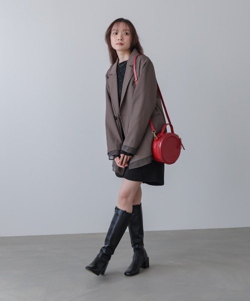 Bab(バブ)の「2WAYサークルバッグ(ショルダーバッグ・レディース・ブラック/オフホワイト/ブラウン/レッド・ONESIZE)」の17枚目の写真