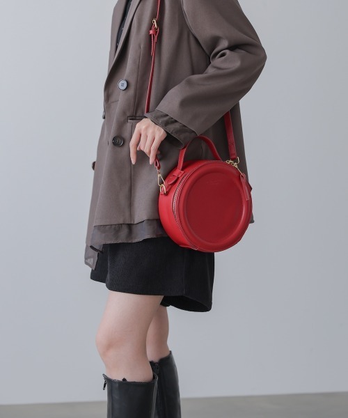 Bab(バブ)の「2WAYサークルバッグ(ショルダーバッグ・レディース・ブラック/オフホワイト/ブラウン/レッド・ONESIZE)」の19枚目の写真