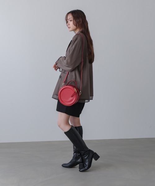 Bab(バブ)の「2WAYサークルバッグ(ショルダーバッグ・レディース・ブラック/オフホワイト/ブラウン/レッド・ONESIZE)」の20枚目の写真