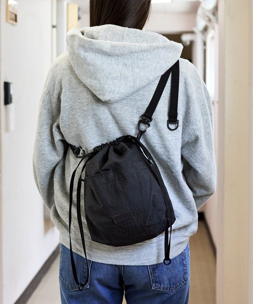 BAICYCLON by Bagjack（バイシクロン バイ バグジャック）の「【BAICYCLON】DRAW STRING BAG（ショルダーバッグ・メンズ・ブラック・FREE）」の15枚目の写真