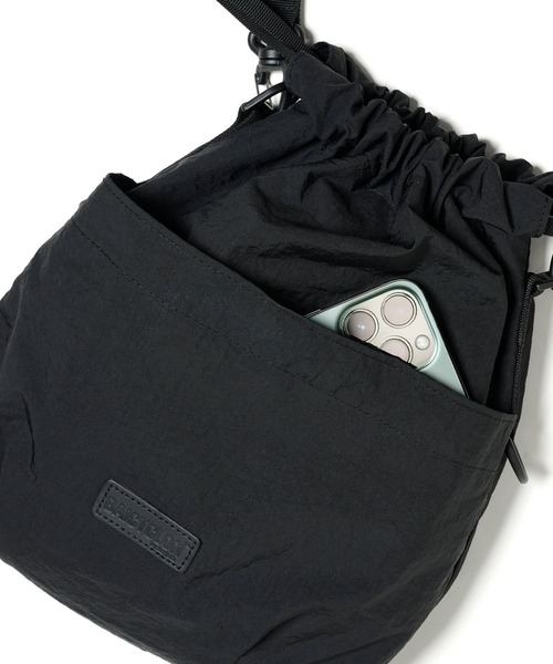 BAICYCLON by Bagjack（バイシクロン バイ バグジャック）の「【BAICYCLON】DRAW STRING BAG（ショルダーバッグ・メンズ・ブラック・FREE）」の6枚目の写真