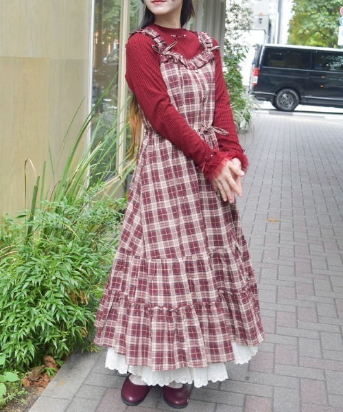 axes femme（アクシーズファム）の「グラデーションお城柄ワンピース