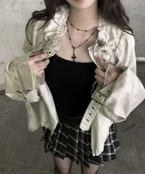 VEILA（ヴェイラ）の「ハイネック ブルゾン（ブルゾン・レディース・ブラック/ベージュ・S/M）」の13枚目の写真