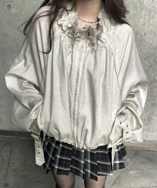 VEILA（ヴェイラ）の「ハイネック ブルゾン（ブルゾン・レディース・ブラック/ベージュ・S/M）」の20枚目の写真