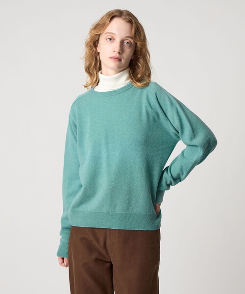 Steven Alan＞ウール カシミヤ サドルショルダー ニット（ニット