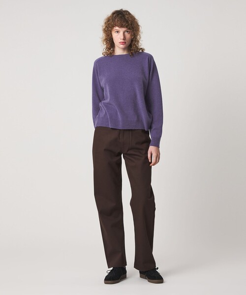 Steven Alan（スティーブンアラン）の「＜Steven Alan＞ウール カシミヤ サドルショルダー ニット（ニット/セーター・レディース・パープル/オフホワイト/ターコイズブルー・FREE）」の12枚目の写真