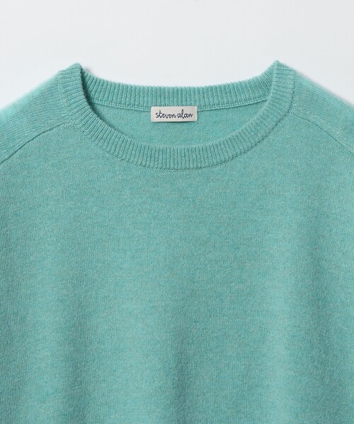 Steven Alan（スティーブンアラン）の「＜Steven Alan＞ウール カシミヤ サドルショルダー ニット（ニット/セーター・レディース・パープル/オフホワイト/ターコイズブルー・FREE）」の15枚目の写真