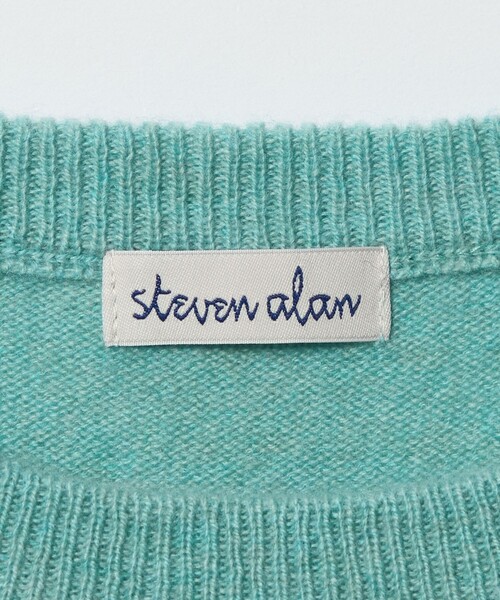 Steven Alan（スティーブンアラン）の「＜Steven Alan＞ウール カシミヤ サドルショルダー ニット（ニット/セーター・レディース・パープル/オフホワイト/ターコイズブルー・FREE）」の18枚目の写真