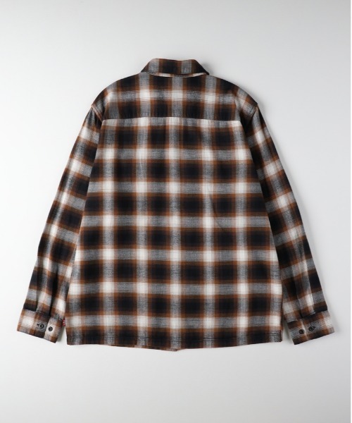 Levi's（リーバイス）の「【Levi's】ワークシャツ (チェック柄/フランネル/フロントポケット/レイヤード/通気性/カジュアル/デイリーユース/リーバイス)（シャツ/ブラウス・メンズ・ベージュ・L/M/S）」の3枚目の写真