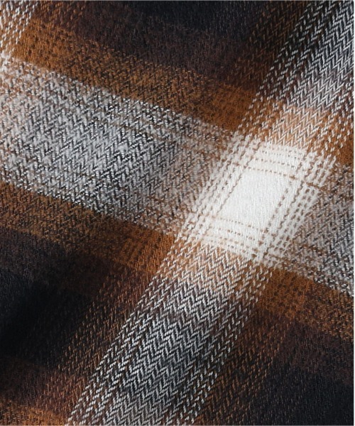 Levi's（リーバイス）の「【Levi's】ワークシャツ (チェック柄/フランネル/フロントポケット/レイヤード/通気性/カジュアル/デイリーユース/リーバイス)（シャツ/ブラウス・メンズ・ベージュ・L/M/S）」の8枚目の写真