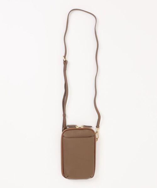 Burner(バーナー)の「【OKUOKU 0909】本革スマホショルダー 多収納ウォレット 一体型ミニバッグ oku-bag-3-68【GBT】(ショルダーバッグ・レディース・ブラック/ブラウン系その他・FREE)」の2枚目の写真