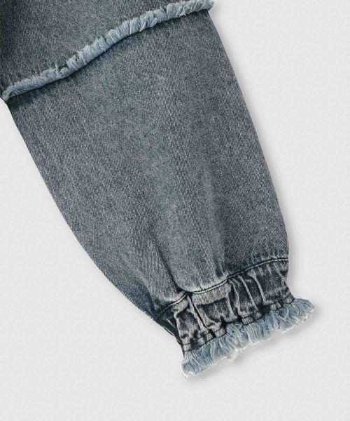 NAVY(ネイビー)の「nAvy ニットxデニムプルオーバー(ニット/セーター・レディース・チャコールグレー/グレー/ネイビー・FREE)」の18枚目の写真