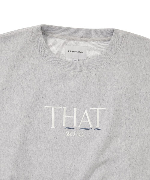 thisisneverthat（ディスイズネバーザット）の「THAT 2010 W Crewneck（スウェット・メンズ・ブラック/ヘザーグレー・S/M）」の6枚目の写真
