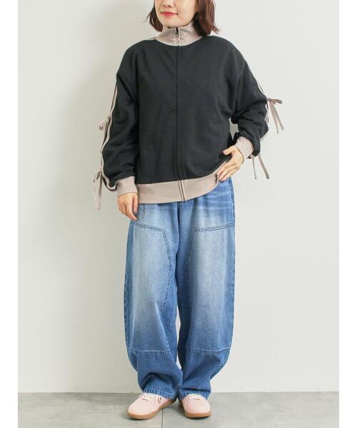 SM2（エスエムツー）の「リボンフリルトラックジャージ（ブルゾン・レディース・ブラック/クリーム/ベージュ/ブラウン・F）」の13枚目の写真