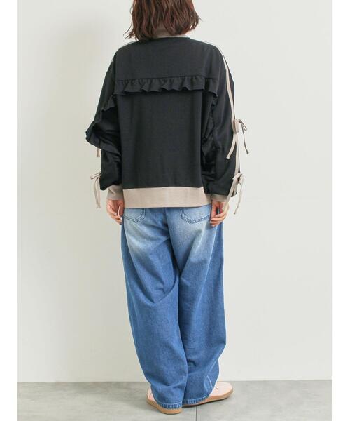 SM2（エスエムツー）の「リボンフリルトラックジャージ（ブルゾン・レディース・ブラック/クリーム/ベージュ/ブラウン・F）」の15枚目の写真