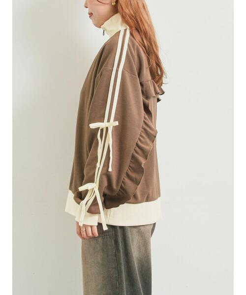 SM2（エスエムツー）の「リボンフリルトラックジャージ（ブルゾン・レディース・ブラック/クリーム/ベージュ/ブラウン・F）」の22枚目の写真