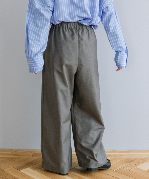 POU DOU DOU（プードゥドゥ）の「タックワイドパンツ（その他パンツ・レディース・ブラック/ダークグレー/ネイビー/スミクロ・M）」の12枚目の写真