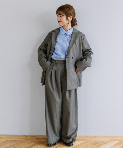 POU DOU DOU（プードゥドゥ）の「タックワイドパンツ（その他パンツ・レディース・ブラック/ダークグレー/ネイビー/スミクロ・M）」の14枚目の写真