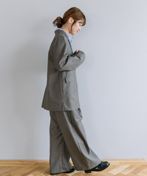 POU DOU DOU（プードゥドゥ）の「タックワイドパンツ（その他パンツ・レディース・ブラック/ダークグレー/ネイビー/スミクロ・M）」の15枚目の写真