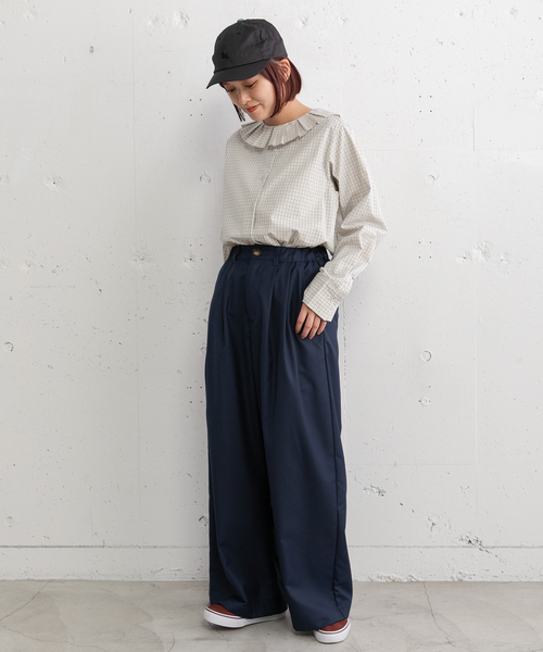 POU DOU DOU（プードゥドゥ）の「タックワイドパンツ（その他パンツ・レディース・ブラック/ダークグレー/ネイビー/スミクロ・M）」の18枚目の写真