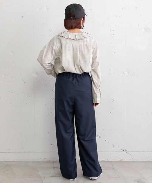 POU DOU DOU（プードゥドゥ）の「タックワイドパンツ（その他パンツ・レディース・ブラック/ダークグレー/ネイビー/スミクロ・M）」の20枚目の写真