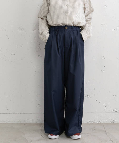 POU DOU DOU（プードゥドゥ）の「タックワイドパンツ（その他パンツ・レディース・ブラック/ダークグレー/ネイビー/スミクロ・M）」の21枚目の写真