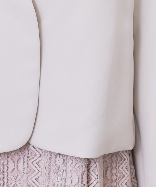 index（インデックス）の「ノーカラージャケット【洗濯機OK】（ノーカラージャケット・レディース・ブラック/ナチュラル・36/38/40/42）」の8枚目の写真