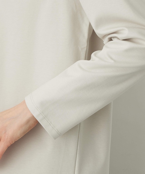 A/C DESIGN BY ALPHA CUBIC（エーシーデザインバイアルファキュービック）の「スムースポンチトッパーカーディガン【綿100%】（カーディガン/ボレロ・レディース・ブラック/ライトグレー・M/L/LL）」の12枚目の写真