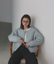 iÉNA ライトブルー ノーカラージャケット　M iÉNA ライトブルー ノーカラージャケット M 仕事もデイリーも夏の麻