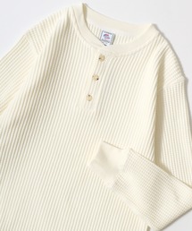 JEMORGAN | 2025AW JEMORGAN/ジェーイーモーガン ビックワッフル 無地 ヘンリーネック スウェットトレーナー レディース メンズ(スウェット)