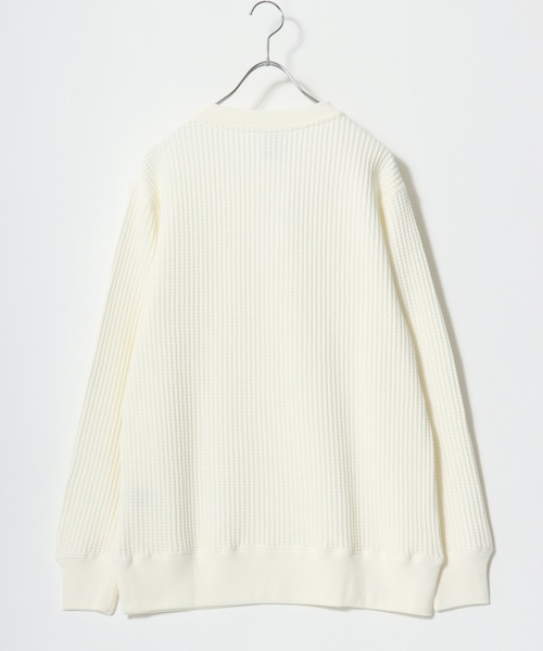 JEMORGAN（ジェーイーモーガン）の「2025AW JEMORGAN/ジェーイーモーガン ビックワッフル 無地 ヘンリーネック スウェットトレーナー レディース メンズ（スウェット・メンズ・オートミール/ネイビー/オフホワイト/グレー/ブラック・L/XL/M）」の17枚目の写真