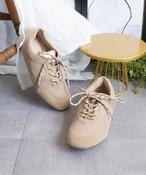 Fabby fabby（ファビィーファビィー）の「Wコードメッシュスニーカー（スニーカー・レディース・ブラック/ベージュ・MEDIUM/LARGE）」の21枚目の写真