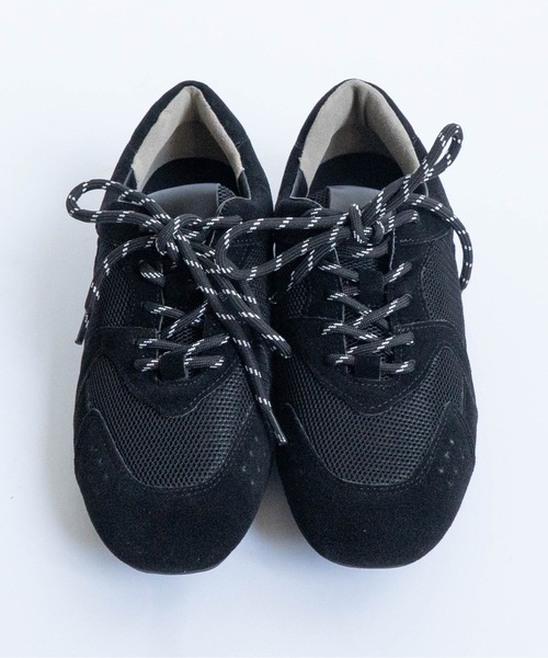 Fabby fabby（ファビィーファビィー）の「Wコードメッシュスニーカー（スニーカー・レディース・ブラック/ベージュ・MEDIUM/LARGE）」の12枚目の写真