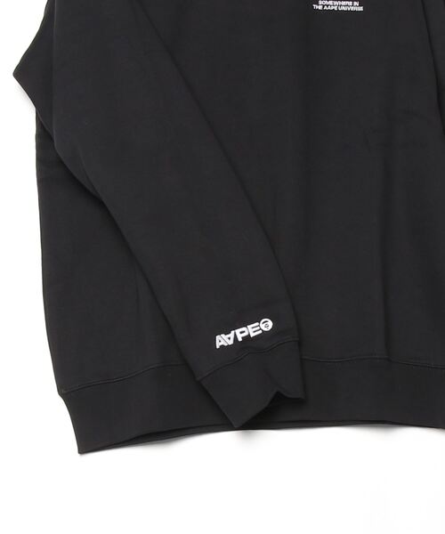 AAPE BY A BATHING APE（エーエイプバイアベイシングエイプ）の「AAPE NOW HEART CREW NECK SWEAT（スウェット・メンズ・ブラック/アイボリー・SMALL/X-LARGE/XX-LARGE/LARGE/MEDIUM）」の10枚目の写真
