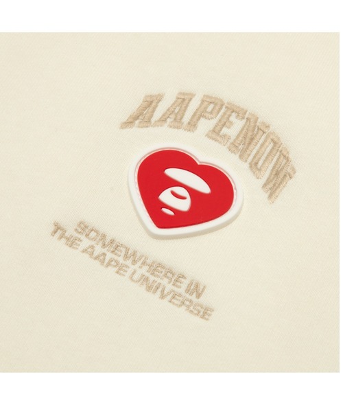 AAPE BY A BATHING APE（エーエイプバイアベイシングエイプ）の「AAPE NOW HEART CREW NECK SWEAT（スウェット・メンズ・ブラック/アイボリー・SMALL/X-LARGE/XX-LARGE/LARGE/MEDIUM）」の4枚目の写真