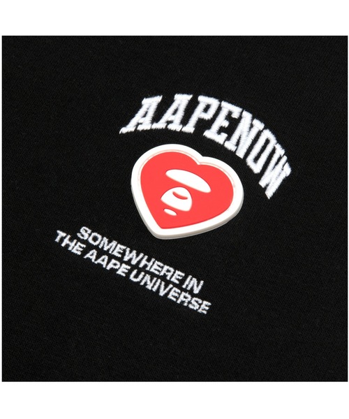 AAPE BY A BATHING APE（エーエイプバイアベイシングエイプ）の「AAPE NOW HEART CREW NECK SWEAT（スウェット・メンズ・ブラック/アイボリー・SMALL/X-LARGE/XX-LARGE/LARGE/MEDIUM）」の7枚目の写真