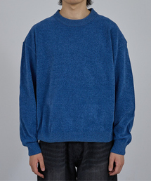 HIGH GAUGE MOLE CROPPED CREW NECK KNIT/ ハイゲージモール クロップド クルーネックニット