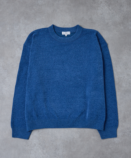 AH ABAHOUSE(エーエイチアバハウス)の「HIGH GAUGE MOLE CROPPED CREW NECK KNIT/ ハイゲージモール クロップド クルーネックニット(ニット/セーター・メンズ・ブラック/グレー/ブルー/ワイン・44/46/48)」の16枚目の写真